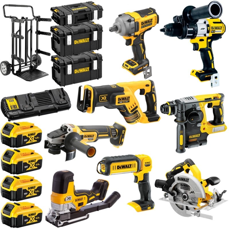 Zestaw COMBO 8 narzędzi akumulatorowych DeWALT DCK856P4