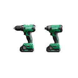 Zestaw COMBO HiKOKI KC18DA WCZ 18V wkrętarka udarowa DV18DA, zakrętarka 1/4'' WH18DA zestaw zasilający ładowarka i 2x2Ah walizka