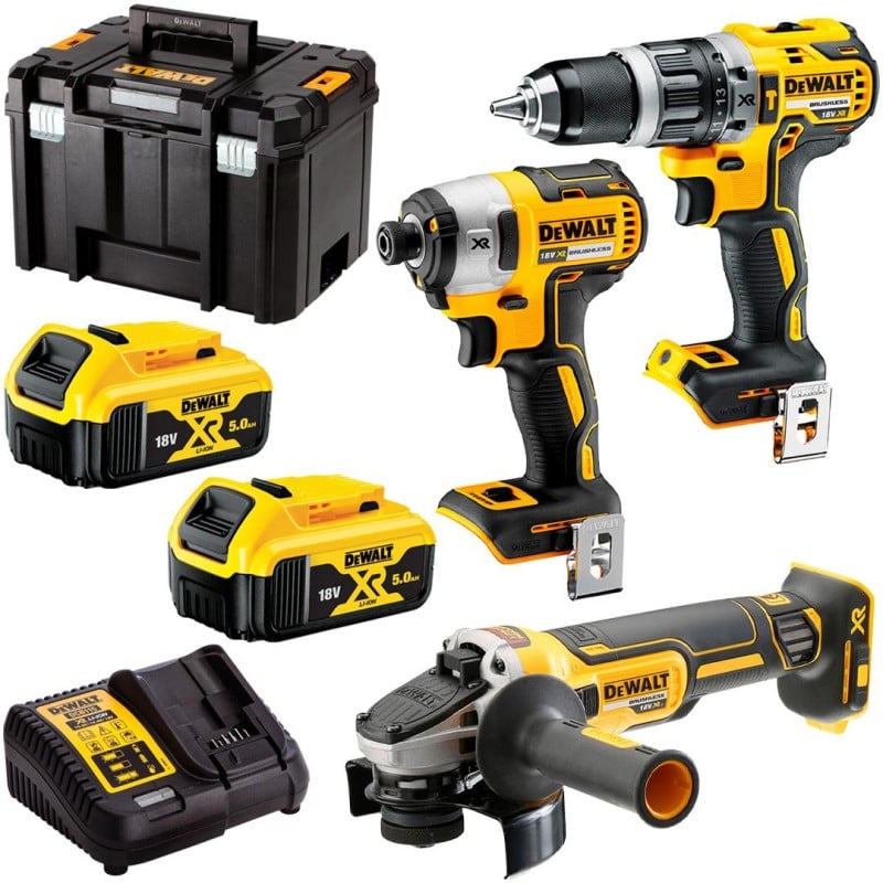 Zestaw 3 elektronarzędzi 2x5Ah DeWALT DCK384P2T