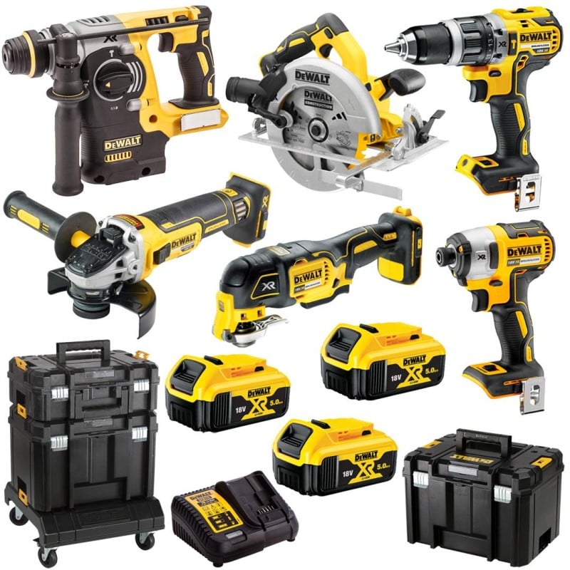Zestaw 6 narzędzi akumulatorowych DeWALT DCK685P3T