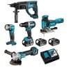 Zestaw 5szt elektronarz 18V 3x5Ah Makita DLX5044TJ