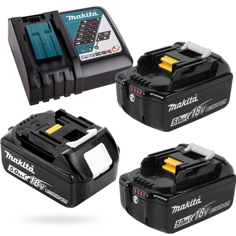 Zestaw 5szt elektronarz 18V 3x5Ah Makita DLX5044TJ