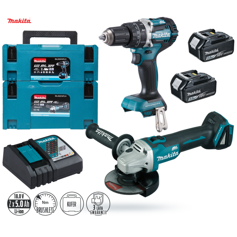 Zestaw COMBO 2 elektronarzędzi Makita DLX2210TJ1