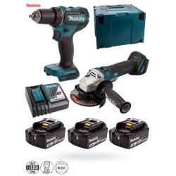Zestaw COMBO Makita DLX2284J1 wkrętarka+szlifierka