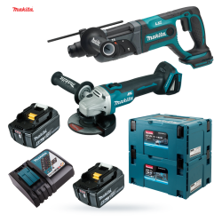 COMBO DLX2153TJ1 DGA504 + DHR241 2x5Ah MAKITA
