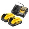 Zestaw COMBO DeWALT DCK2200H2T-QW wkrętarka DCD1007 i zakrętarka DCF860 2x5Ah PowerStack