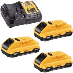 Zestaw 4 elektronarzędzi 3x3Ah DeWALT DCK440L3T