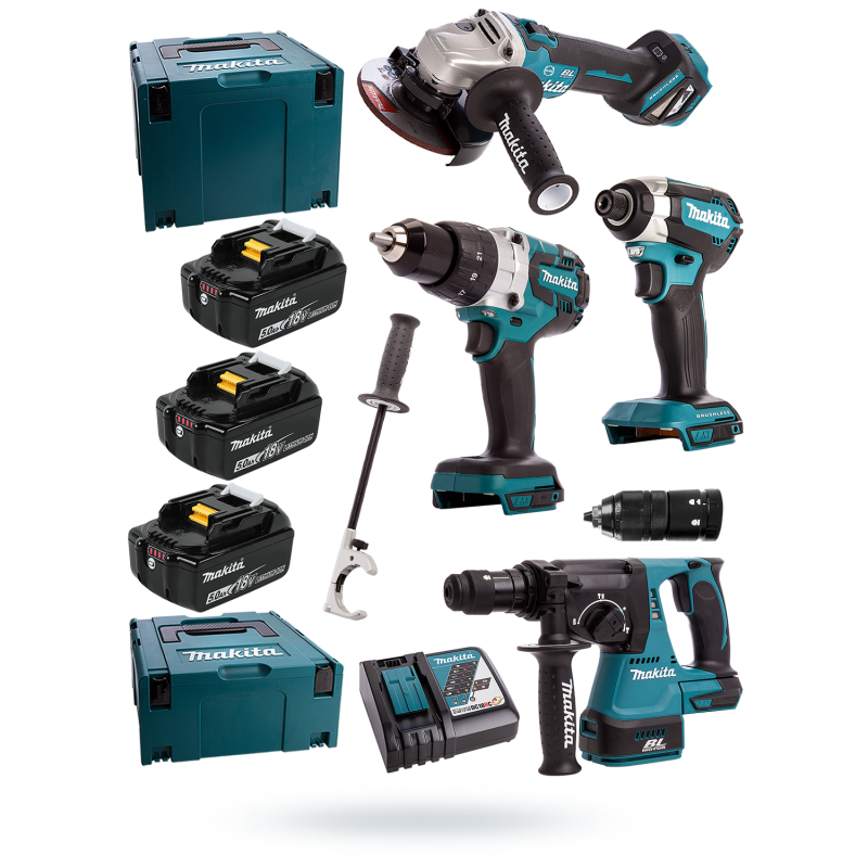 Zestaw COMBO 4 elektronarzędzi MAKITA DLX4104TJ1