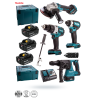 Zestaw COMBO 4 elektronarzędzi MAKITA DLX4104TJ1