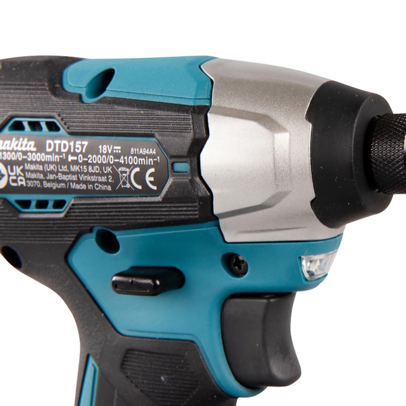 Bezszczotkowa zakrętarka udarowa 18V LXT 140Nm 3-biegi 1/4" Makita DTD157Z BODY