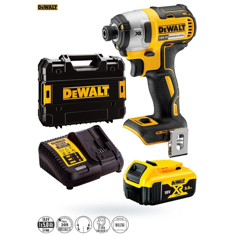 Zakrętarka DeWALT DCF887P1 udar 18V 1x5Ah 205Nm