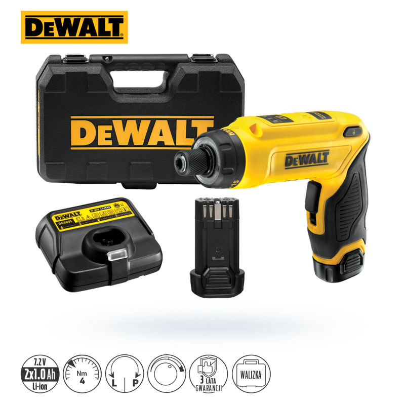 Wkrętak DEWALT DCF680G2-QW 7,2V 2x1Ah