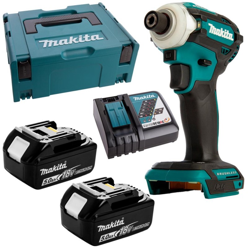 Zakrętarka 18V 180Nm 1/4' 2x5Ah Makita DTD171RTJ