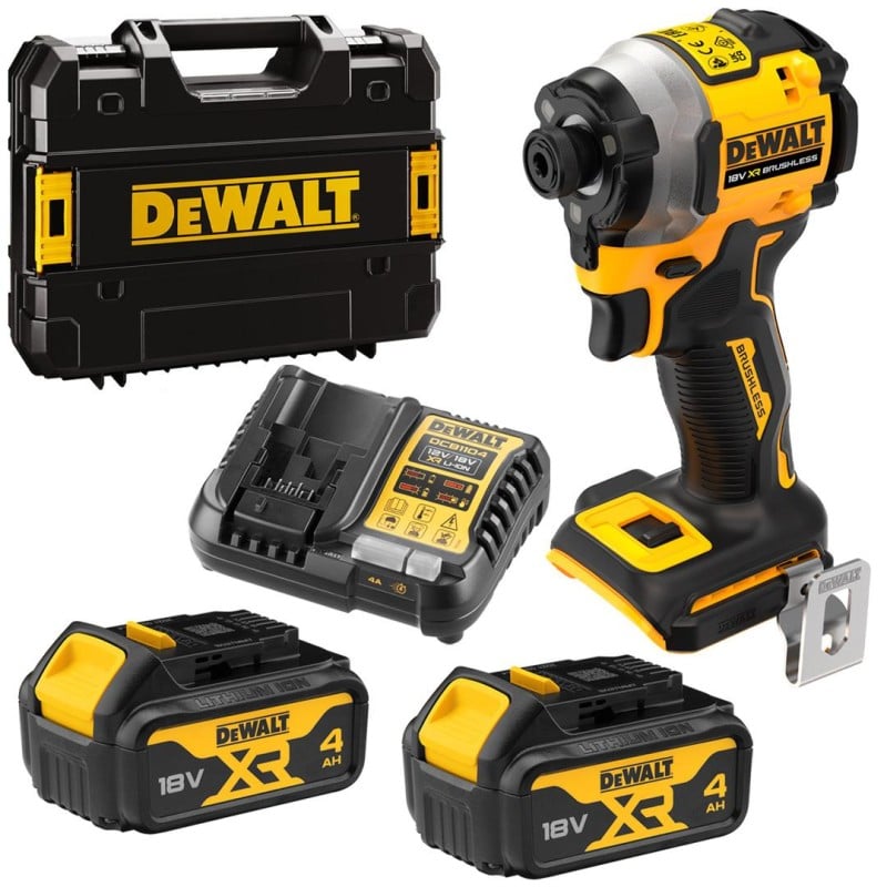 Zakrętarka 1/4'' 206Nm 18V 2x4Ah DeWALT DCF850M2