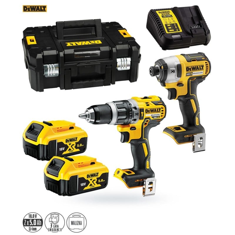 Zestaw DCK266P2T wkrętarka DCD796+DCF887 DEWALT