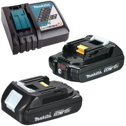 Wkrętarka + zakrętarka 2x2Ah 18V Makita DLX2414AJ