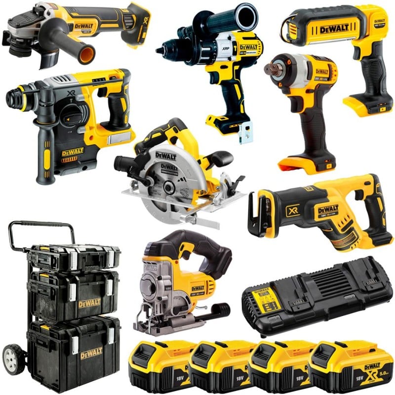 Zestaw COMBO 8 narzędzi aku DeWalt DCK854P4