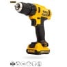 Zestaw DEWALT DCK211D2T wkrętarka 10,8V+zakrętarka