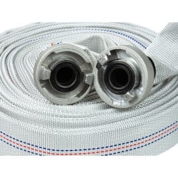 Wąż strażacki parciany GEKO G70001 1’’ 20mb 8bar + 2złącza biały