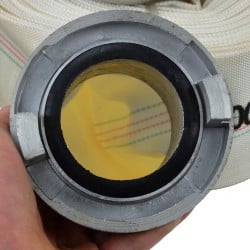 Wąż strażacki parciany GEKO G70005 3" 20mb 8bar + 2 złącza biały
