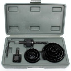 Zestaw otwornic do drewna VOREL 22570 19-64 mm, 11 części