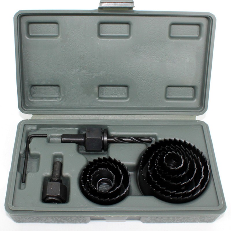 Zestaw otwornic do drewna VOREL 22570 19-64 mm, 11 części