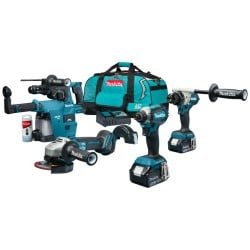 Zestaw elektronarzędzi Makita DLX4194TX1 (DDF492 DHR243 DGA504 DTD153) LXT 18V BL XPT 2x5Ah torba