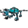 Zestaw elektronarzędzi Makita DLX4194TX1 (DDF492 DHR243 DGA504 DTD153) LXT 18V BL XPT 2x5Ah torba