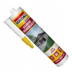 Bezbarwny uniwersalny silikon o utwardzaniu kwaśnym SOUDAL 280 ml