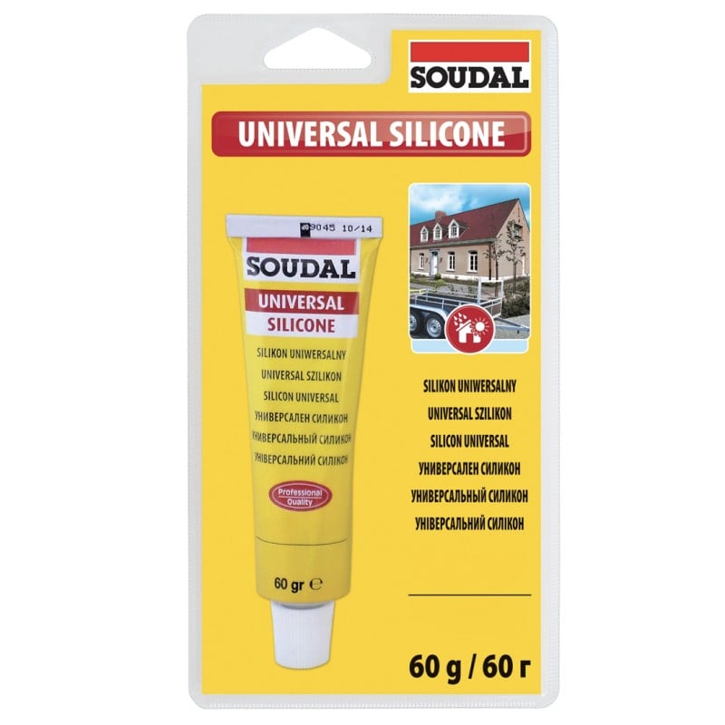 Silikon sanitarny SOUDAL biały 60g – elastyczny, odporny, uniwersalny