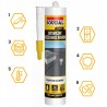 Wodoodporny uszczelniacz dekarski bitumiczny SOUDAL czarny 280 ml