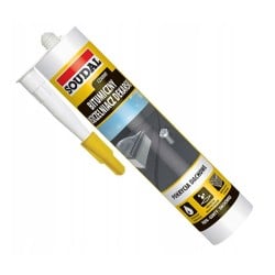 Wodoodporny uszczelniacz dekarski bitumiczny SOUDAL czarny 280 ml