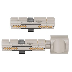 Wkładka 35/50 + wkładka z gałką 35G/50 GERDA PSX nikiel satynowy ATEST 6D