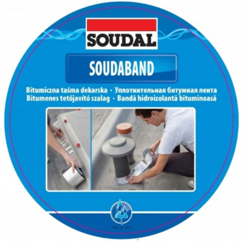Aluminiowa dekarska taśma uszczelniająca SOUDAL 10 cm x 10 m