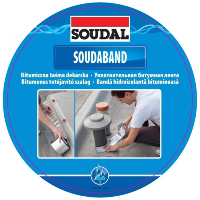 Aluminiowa dekarska taśma uszczelniająca SOUDAL 15 cm x 10 m