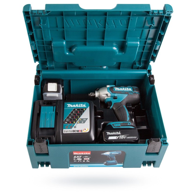 Klucz udarowy 18V 2x3Ah 190Nm MAKITA DTW190RFJ