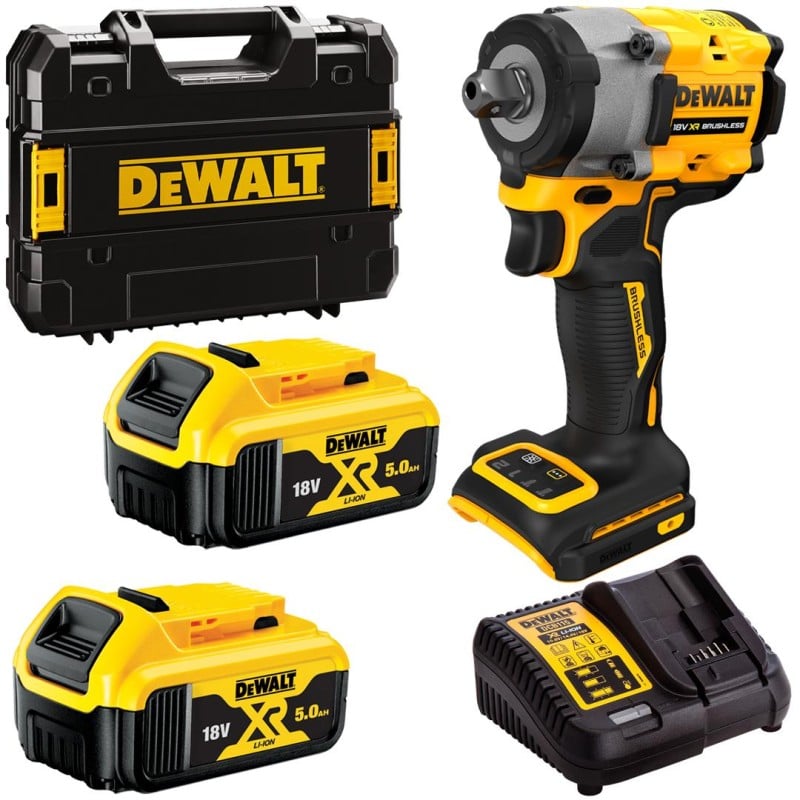 Klucz udarowy 18V 406Nm 1/2'' 2x5Ah DeWALT DCF922P2