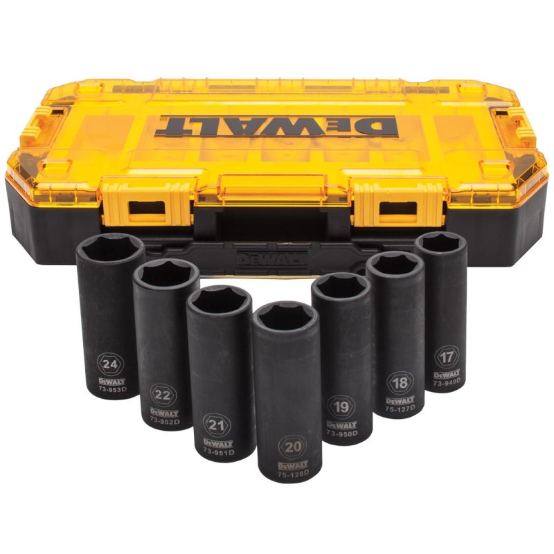 Klucz udarowy 18V 950Nm 2x5Ah DeWalt+klucze7cz