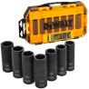 Klucz udarowy 18V 2x5Ah DeWalt+bezrękawnik+klucze7