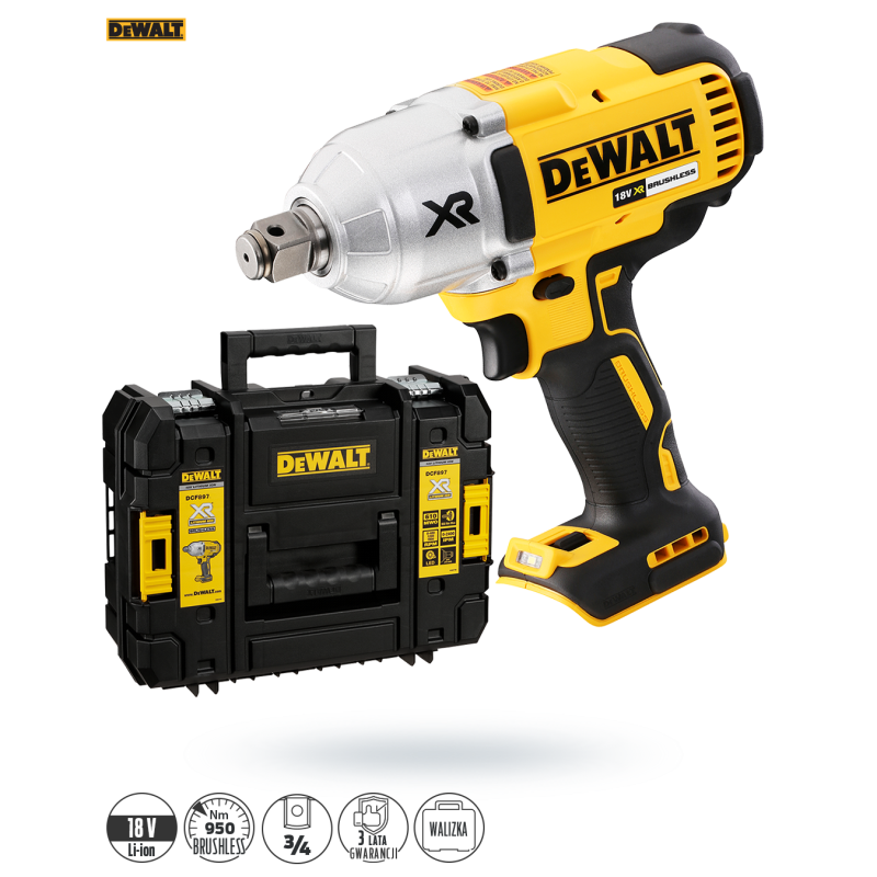 Klucz udarowy DEWALT DCF897NT 950Nm 18V 3/4'' body
