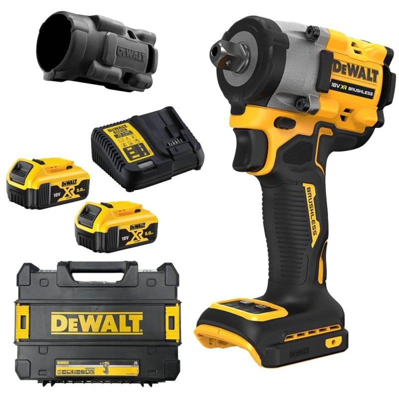 Klucz udarowy DeWALT DCF922P2T 18V XR 406Nm 1/2'' + gumowa osłona PB921