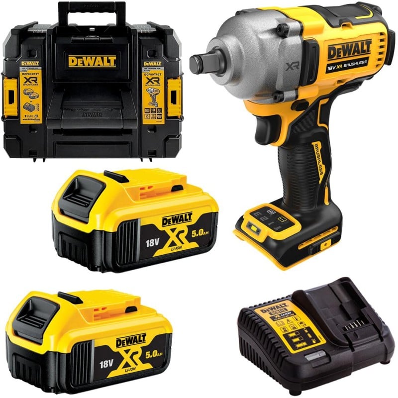 Klucz udar 1/2 18V 812Nm 2x5Ah DeWALT DCF891P2T-QW