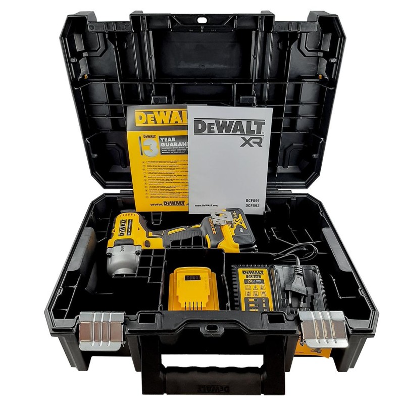 Klucz udar 1/2 18V 812Nm 2x5Ah DeWALT DCF891P2T-QW