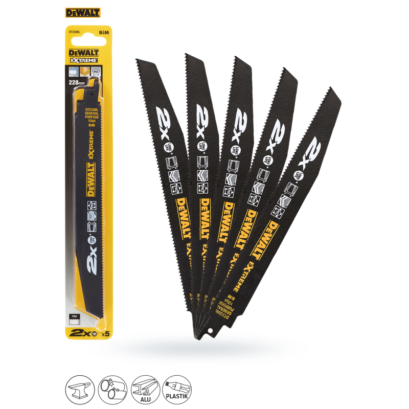 Brzeszczot do pił sza.228mm 2,5 (5SZT) DEWALT
