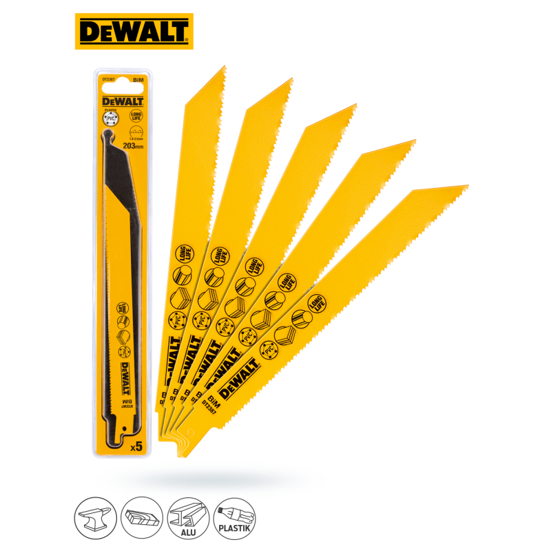 Brzeszczot pił szab DeWalt DT2387 203mm 1,8-2,5