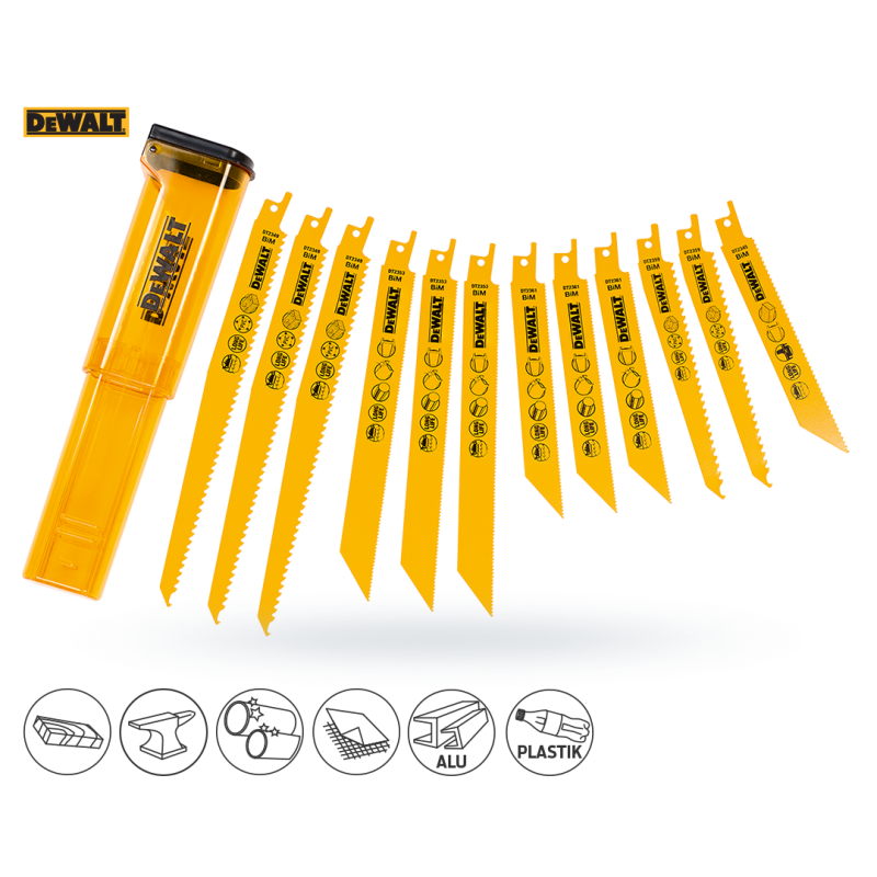 Brzeszczot DEWALT DT2445 do piły szablastej 12szt