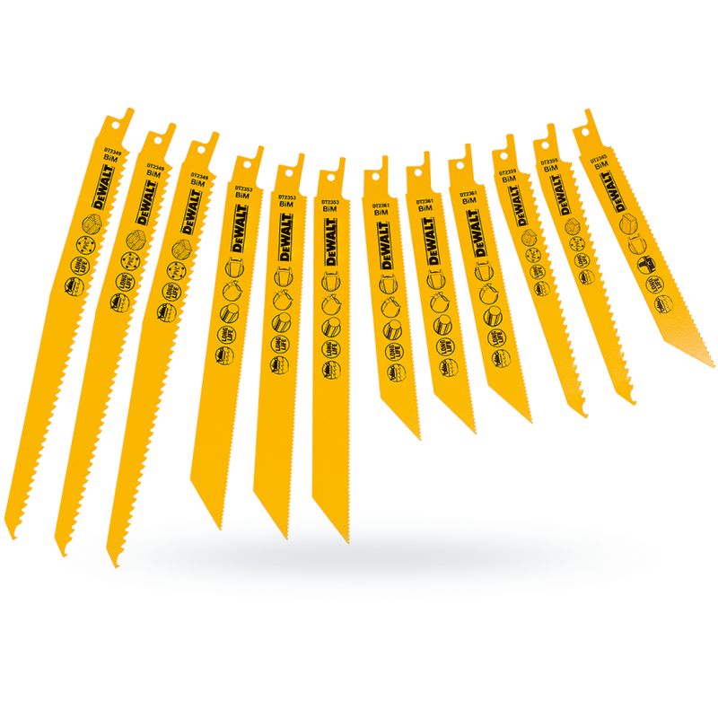 Brzeszczot DEWALT DT2445 do piły szablastej 12szt