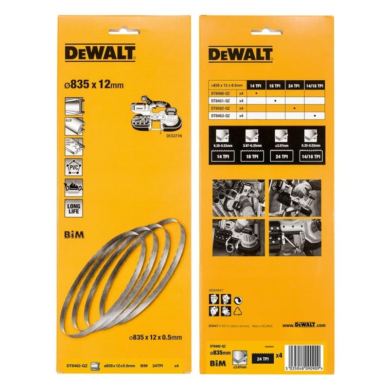 Brzeszczot do pilarki taśmowej DeWALT DCS371 DT846