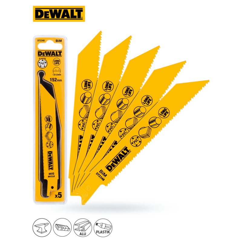 Brzeszczot DEWALT DT2348 152mm 1,8-2,5 5szt