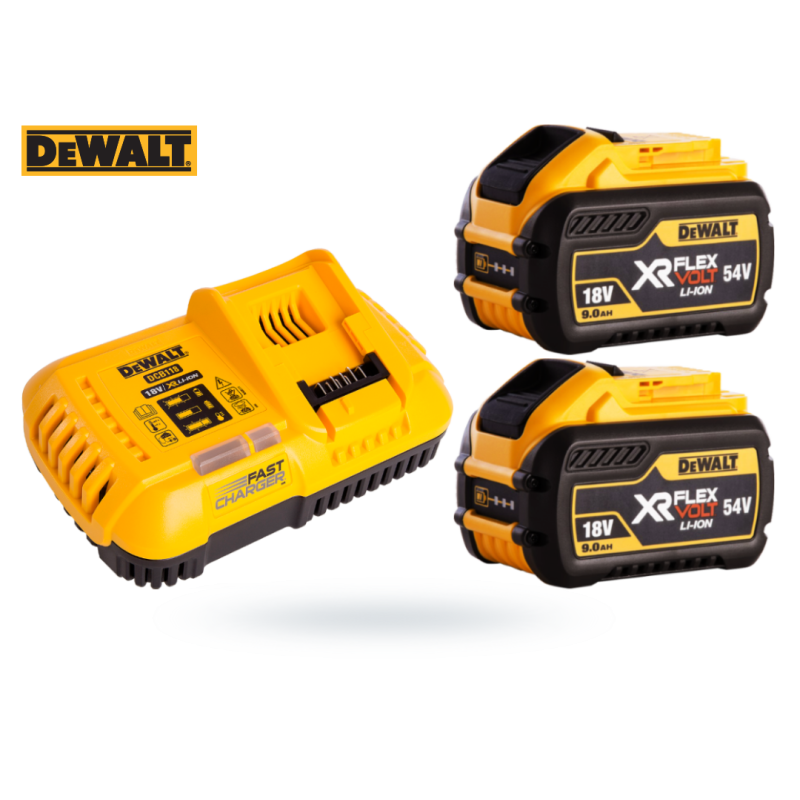Zestaw DEWALT DCB118X2 ładowarka+ 2 aku 9Ah DCB547